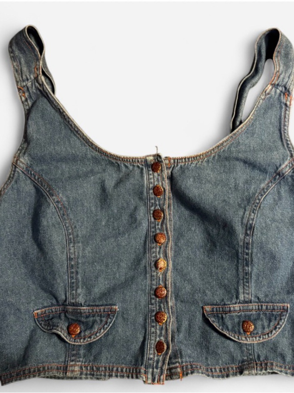 Vintage Andrew’s Jean Denim Crop Top